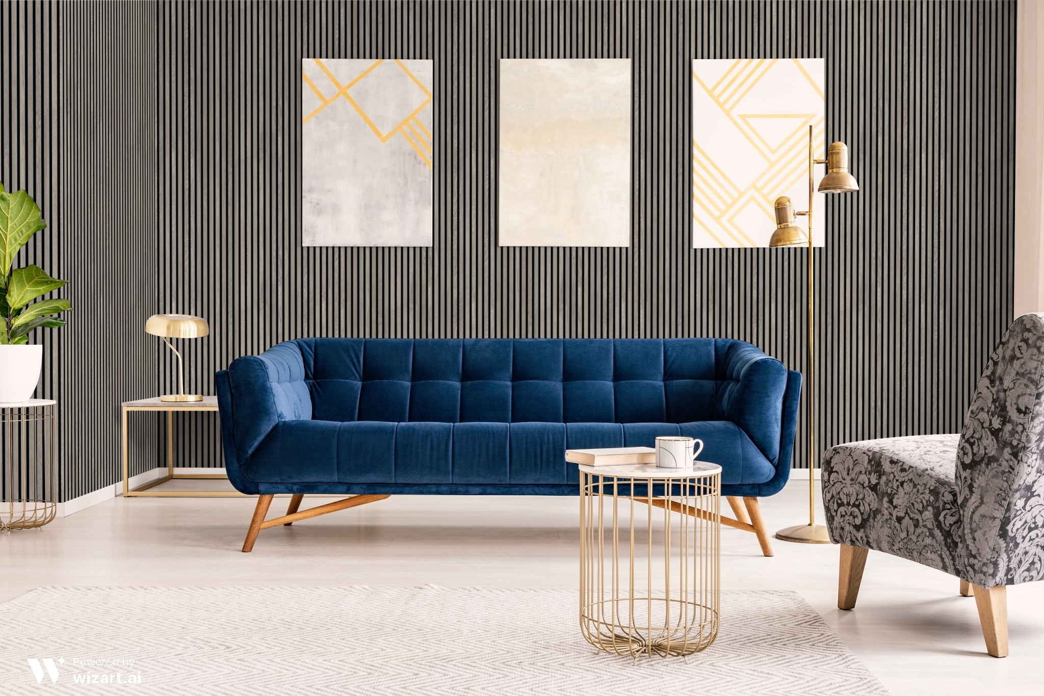 Shades of panels - Grey Wood